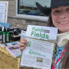 Nicole Zaagman works a table at the June 25 Culver's Share Night for Farmland Preservation.
